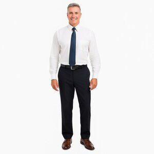 Dockers Dress Pants 32x32 Men’s Grey Flat Front Business Casual Work Trousers